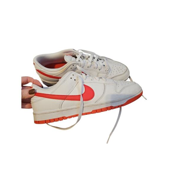 Nike Dunk Low Retro Picante Red DV0831-103 White Shoes Sneakers orange mens 8.5 main image 5